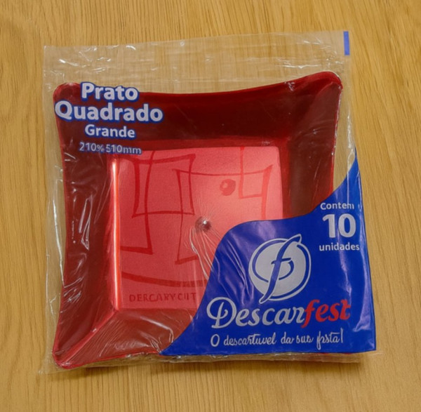 PRATO ACRÍLICO 21 VERMELHO