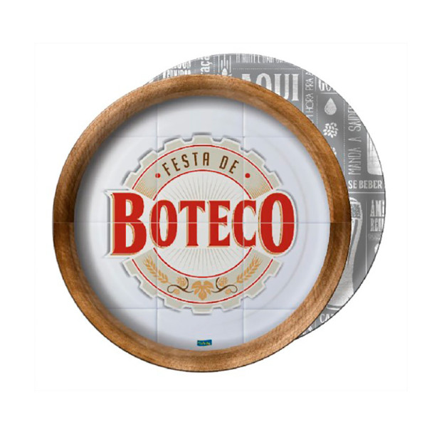 PRATO DE PAPEL DECORADO BOTECO