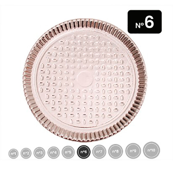 PRATO LAMINADO PRATA NO. 6