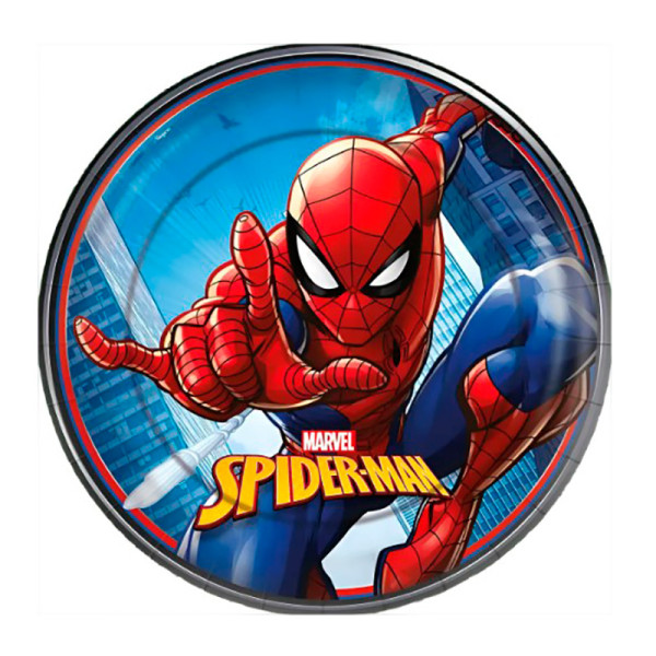 PRATO REDONDO SPIDER MAN