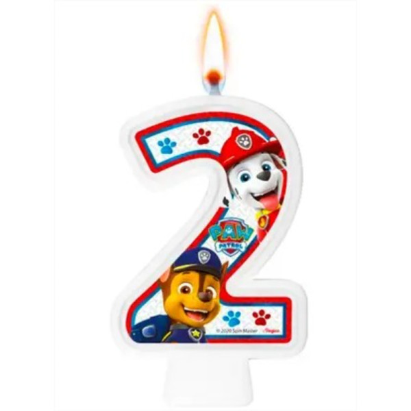 VELA NUMERAL PATRULHA CANINA NÚMERO 2
