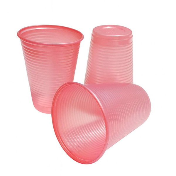 COPO DESCARTÁVEL 200 ML ROSA PEROLAADO