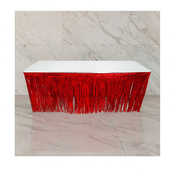 SAIA DE MESA METALIZADA VERMELHA