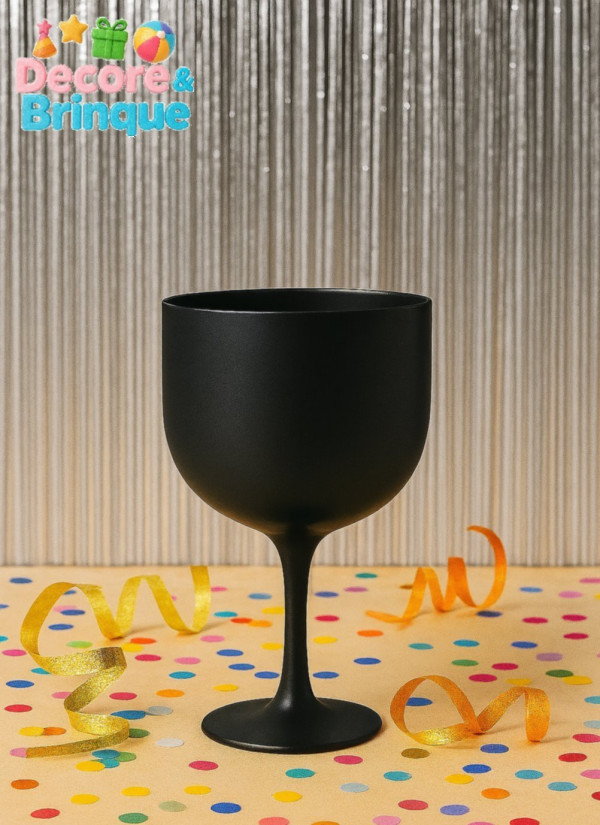 TAÇA GIN 550 ML PRETA