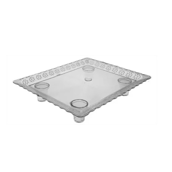 TABULEIRO ACRÍLICO RETANGULAR 33CM X 39CM