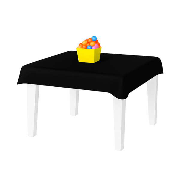 TOALHA PEROLIZADA PRETO 78 CM X 78 CM - 10 UNID.