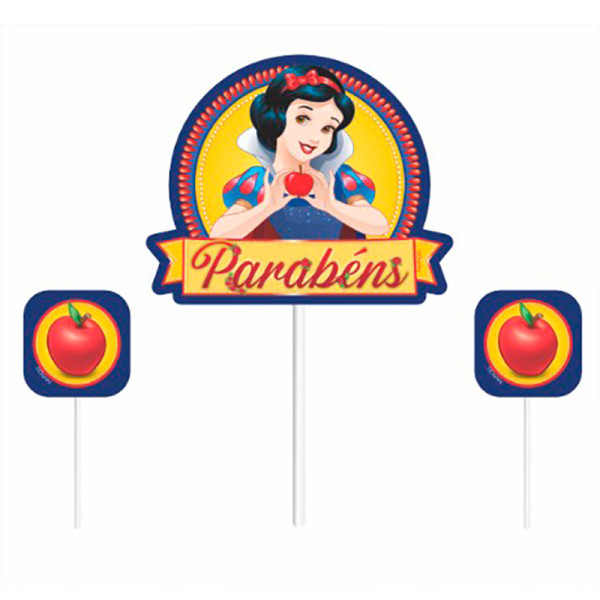 TOPPER DE BOLO EVA BRANCA DE NEVE