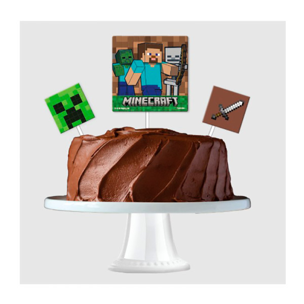 TOPO DE BOLO MINECRAFT