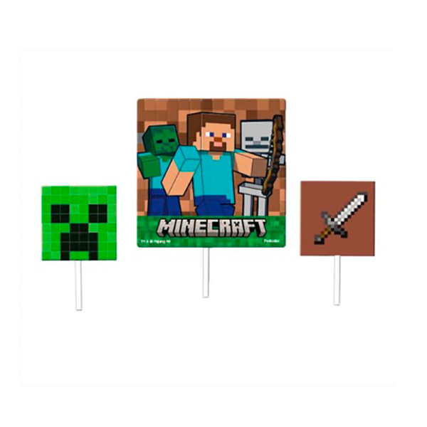 TOPO DE BOLO MINECRAFT
