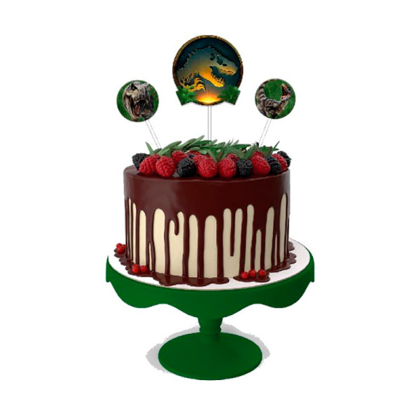 TOPO DE BOLO JURASSIC WORLD RECOMEÇO