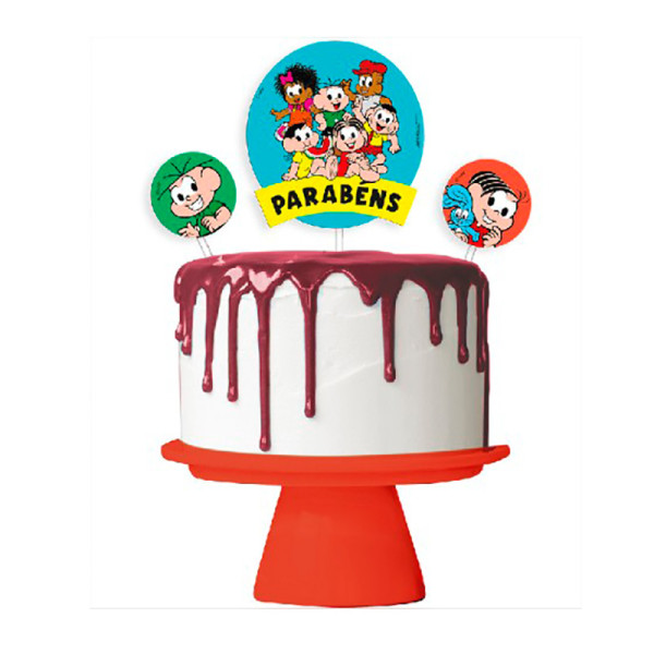 TOPO DE BOLO TURMA DA MONICA