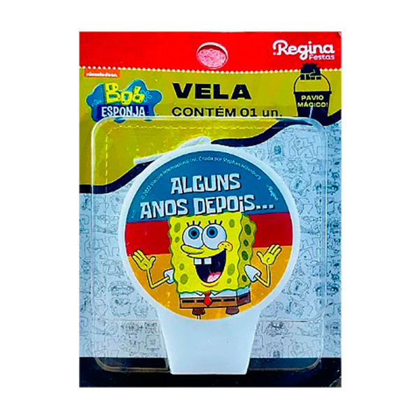 VELA PLANA BOB ESPONJA REGINA