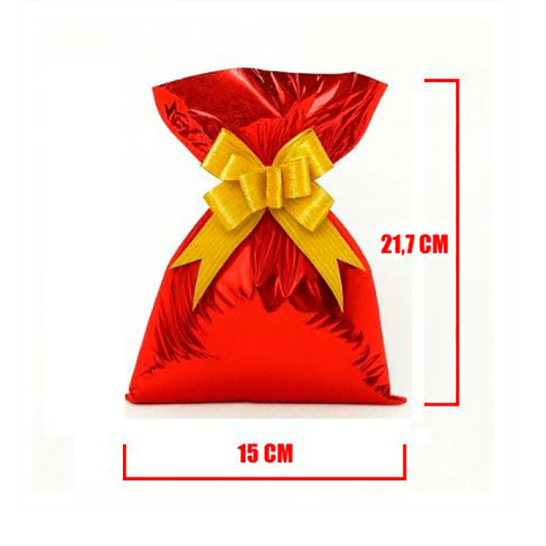 SACO METALIZADO VERMELHO